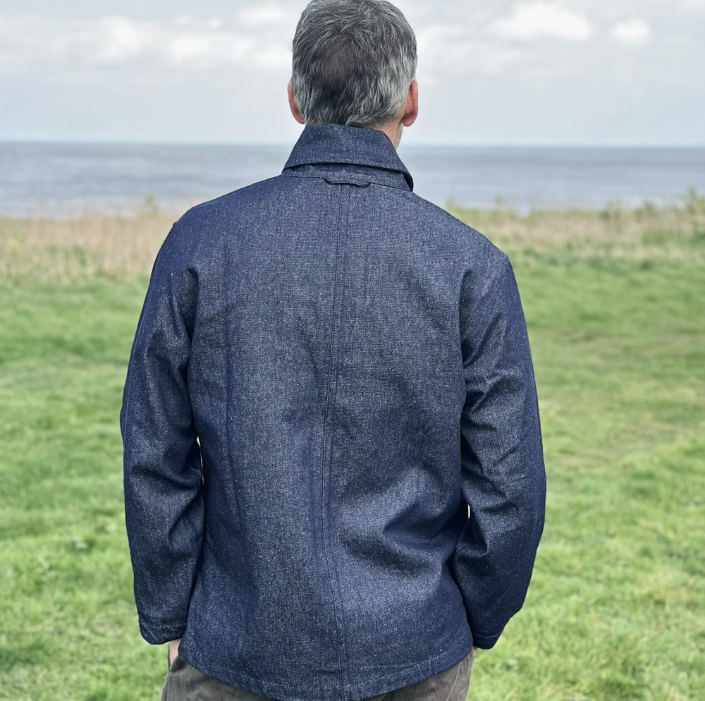 トップス the phos/shawl collar shirt jacket /navy Sueded Moleskin Navy Wye Shirt Jacket - NewEnglandShirtCo